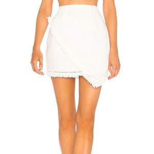 Super Down linen skirt